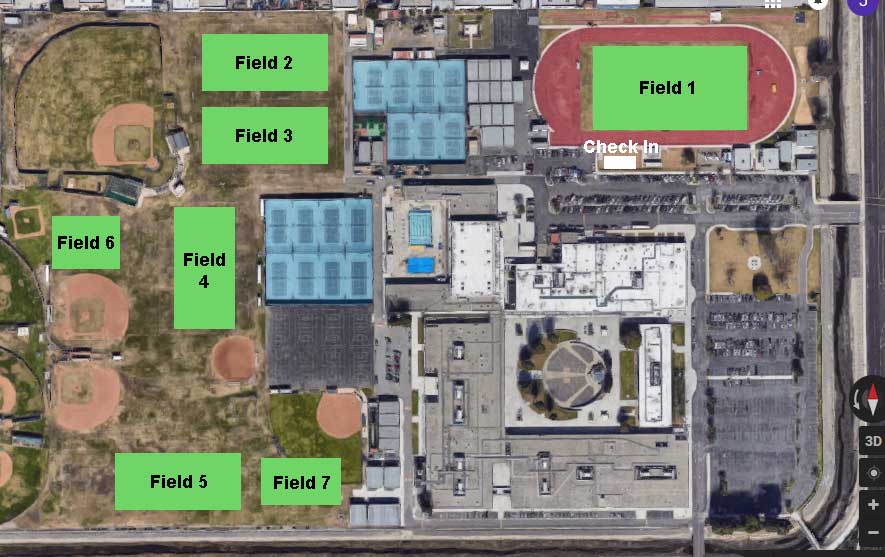 Surf City Cup Fields for the Tournament